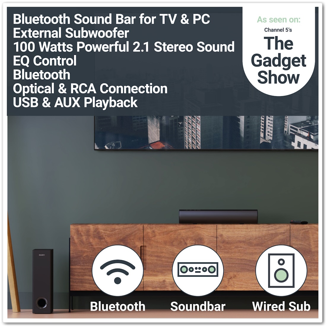 Majority BOWFELL PLUS Soundbar camarossAUDIO